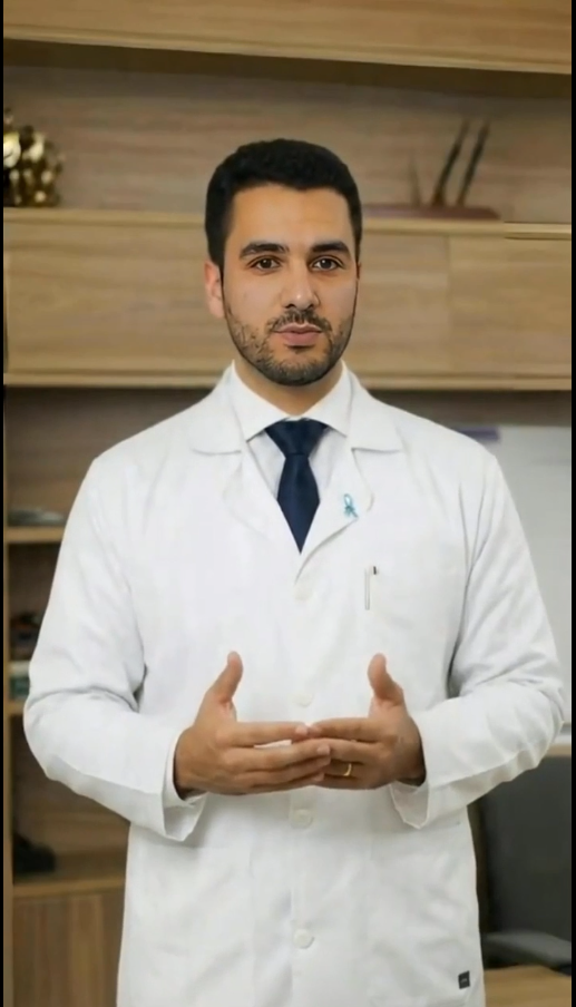 Dr. Marcelo Cardoso usando jaleco branco